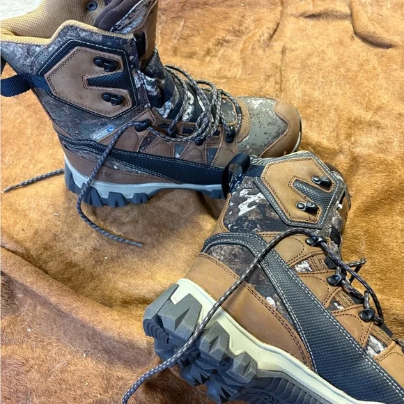 She Hunting Insulated Camouflage and Brown Hiking Boots - Picture 2 of 6